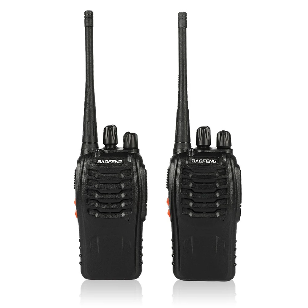 2PCS BF-888S Dual Band Walkie Talkie Long Range Ham Two Way Radio Jagd Radio Walkie Talkie für zivilen Hotel Baustelle