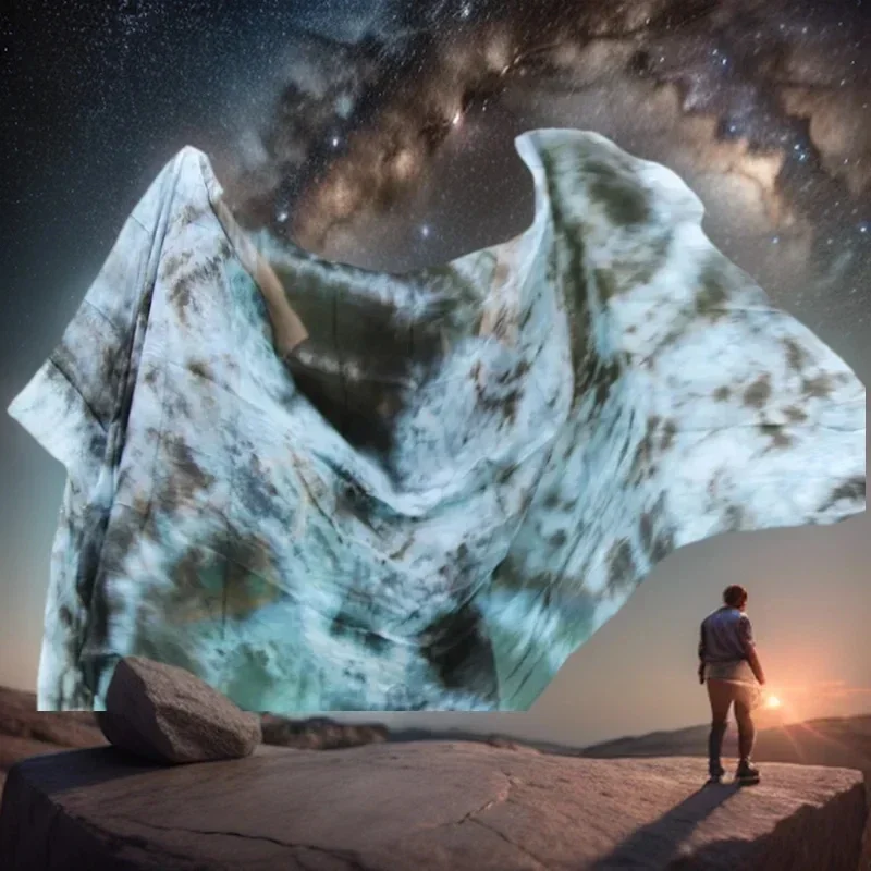 Buikdans Sjaal Zijden Sluier Buikdans Sjaal Dames Lichte Hand Gooien Sjaal Gradiënt Zijden Sluier Dansvoorstelling