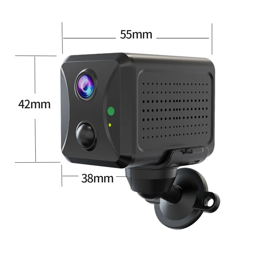 4G SIM Card 5MP Mini Solar Panel Camera Outdoor PIR Detection CCTV Security Wireless Rechargeable Battery Long Time Standby Cam