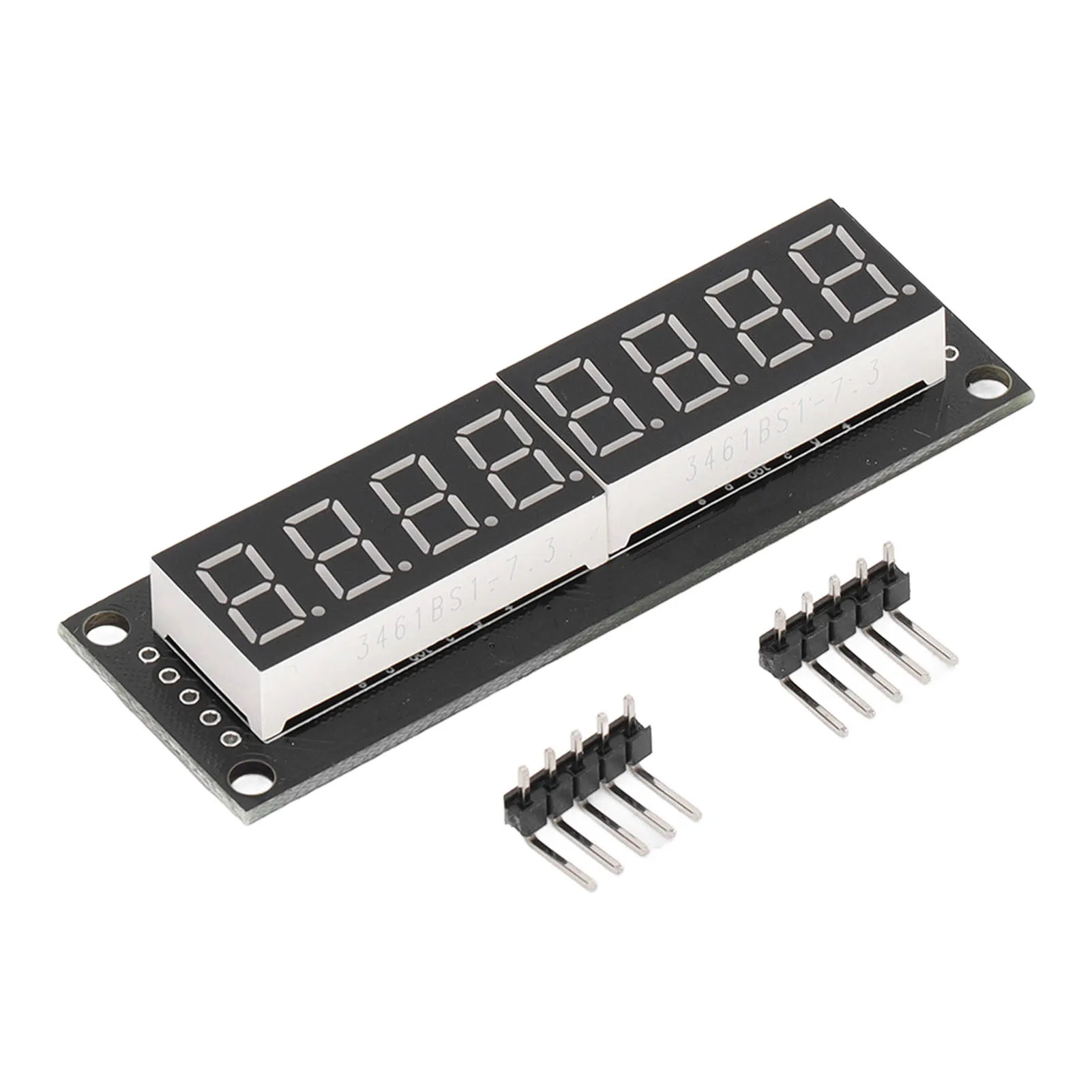 Módulo de Display Digital LED de 8 Dígitos e 7 Segmentos, Display Decimal de 0,36 pol. com Luz Vermelha, Tubo Digital