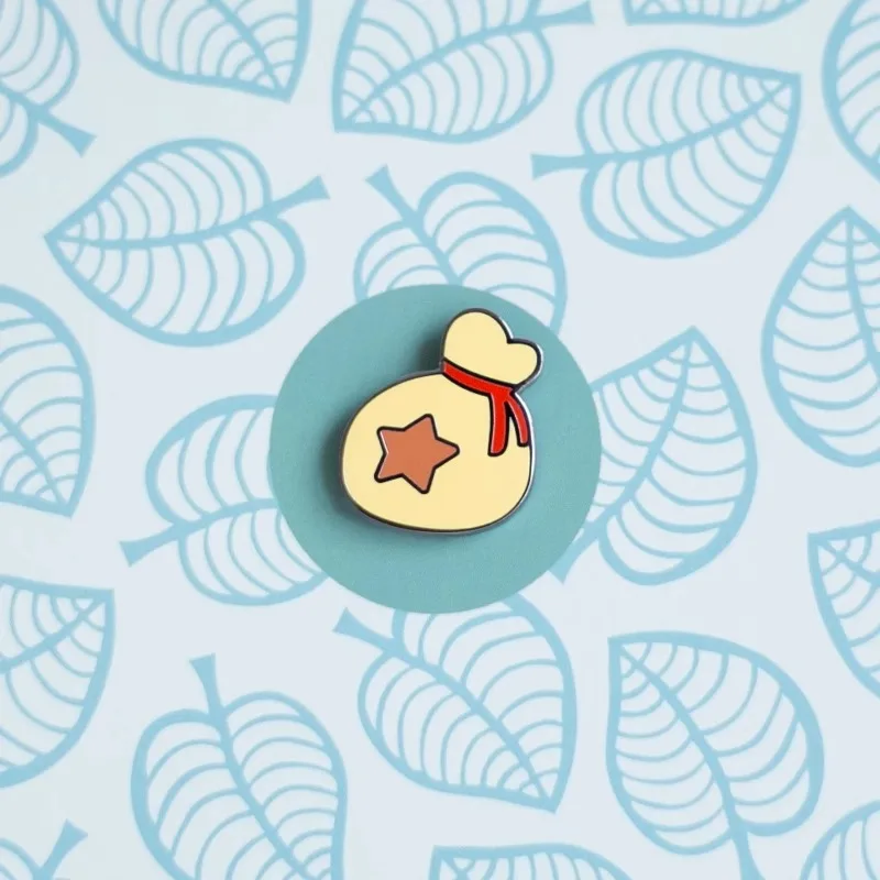Reúna el Animal Crossing insignias de mercancía broches el tipo duro recoger ramas pareja figuritas de Xi Shihui como regalos