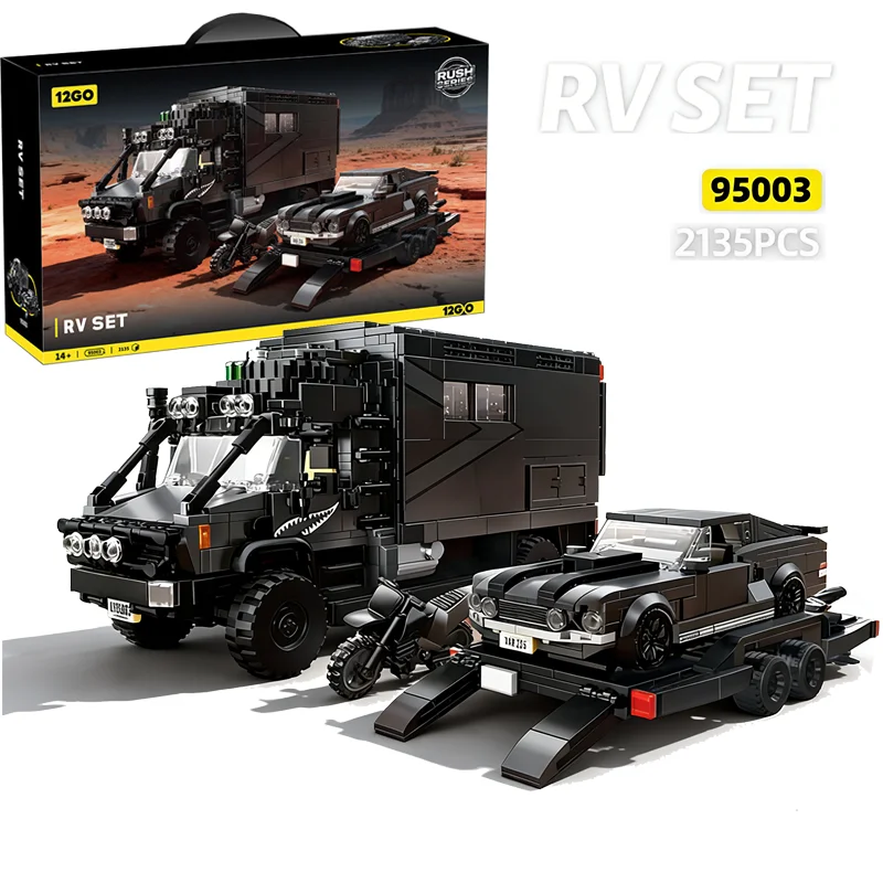 

2135PCS Creative Famous Off-Road RV and Super Car Set Model Building Blocks Construction Bricks Toy Gift For Children Adult