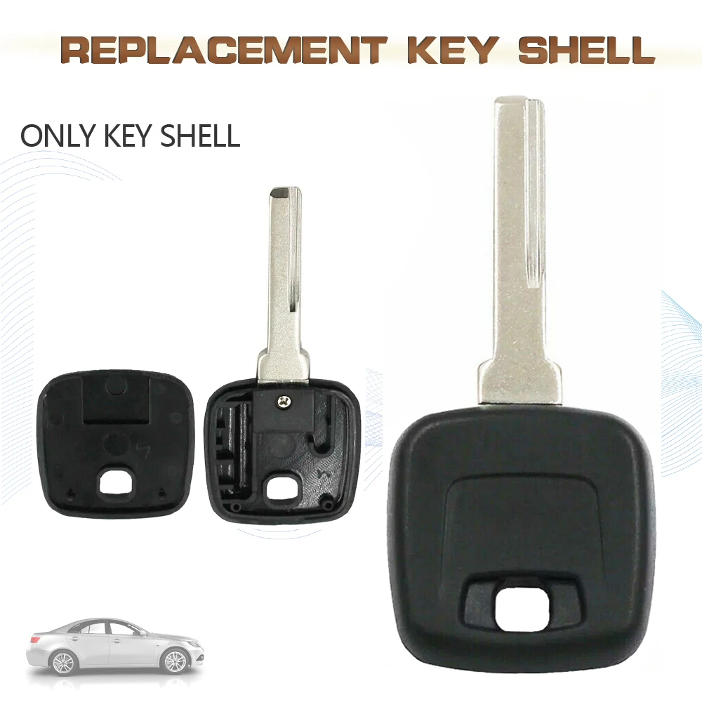 KEYECU HU56 Blade Transponder Ignition Key Shell Case Fob f1996 1997 1998 1999 2000 2001 2002  for Volvo S40 V40