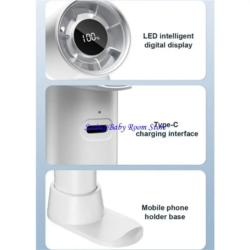 K1AD маленький вентилятор легкий вентилятор USB -стол вентилятор охлаждающий вентилятор вентилятор вентилятор светодиодный