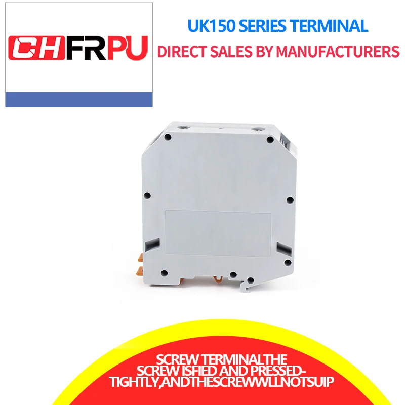 

Manufacturer direct sales rail type high current terminal block UK150N combination type 150mm square terminal block