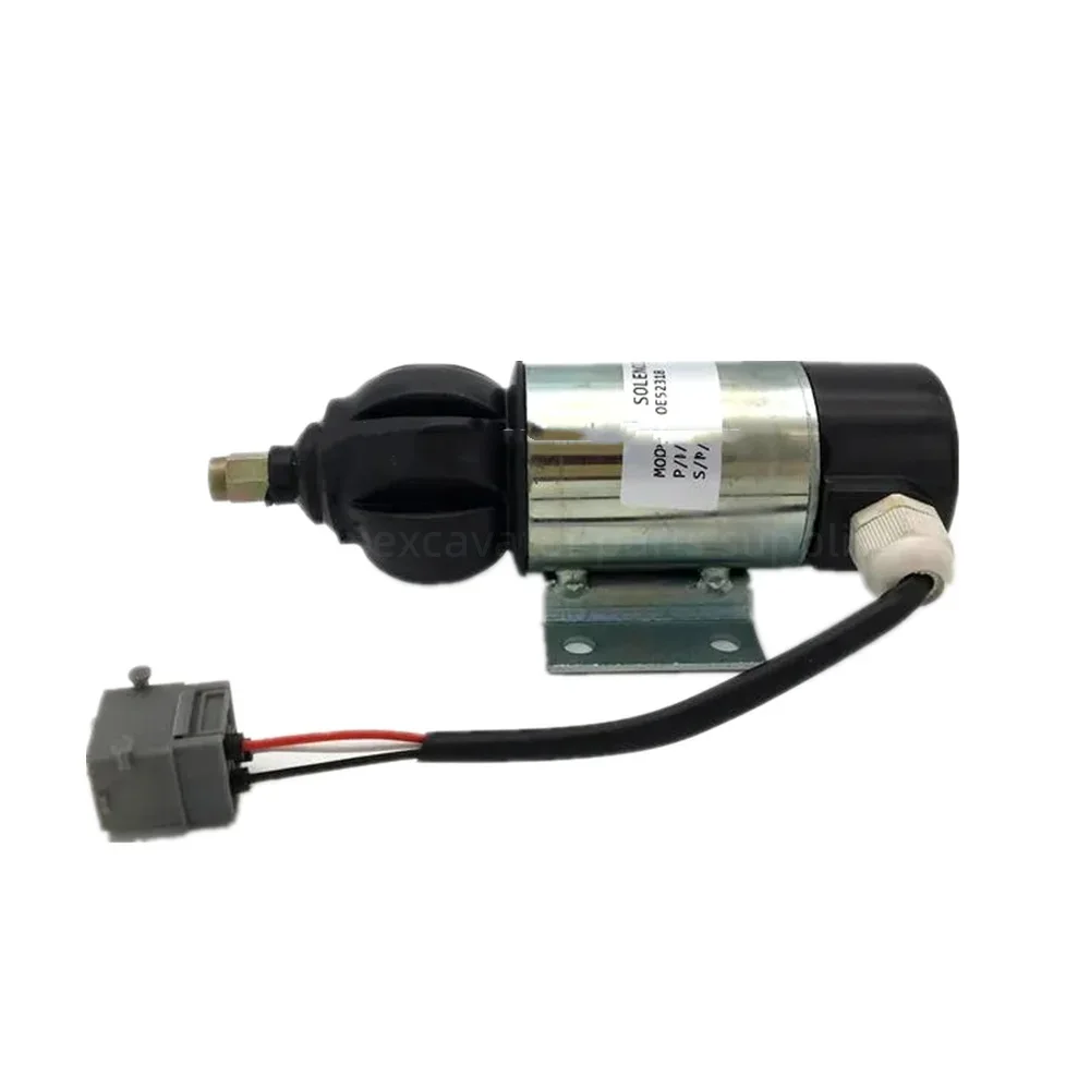 

For Stop Solenoid Valve OE52318 24V Fuel Stop Shutdown Solenoid 51557 3826742 24V 872825 24V 3726743 Excavator Parts