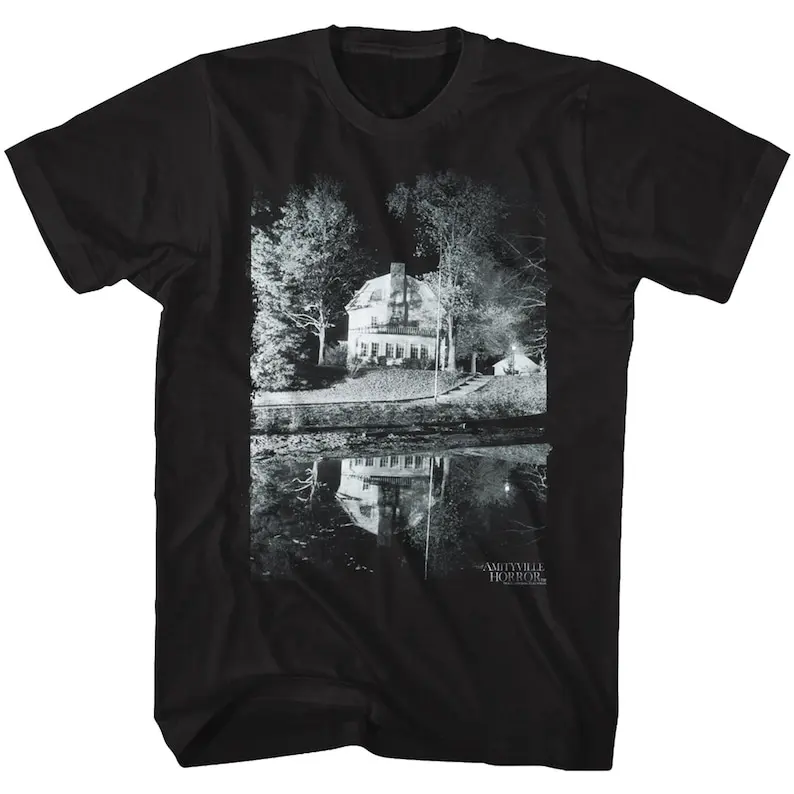 

Amityville Horror Good Night Classic Black Adult TShirt