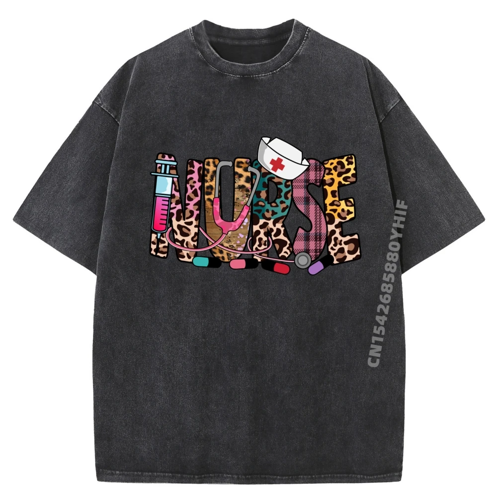 

Nurse Nure`S Day Week Nurse Life Brand T Shirt Women T Shirts Vintage Washed Shirt Breathable Design Summer Clothes