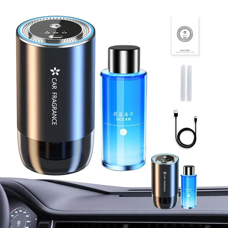 Car Diffuser Air Freshener Intelligent Car Air Diffusers Adjustable Concentration Car Fragrance Diffuser 50ml Car Aromatherapy