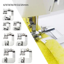 Máquina de Costura Doméstica Pé Presser, Laminados Hem Pés para o Irmão Cantor, Janome, Babylock, Juki Costura Acessórios, 1 Pc, 3Pcs