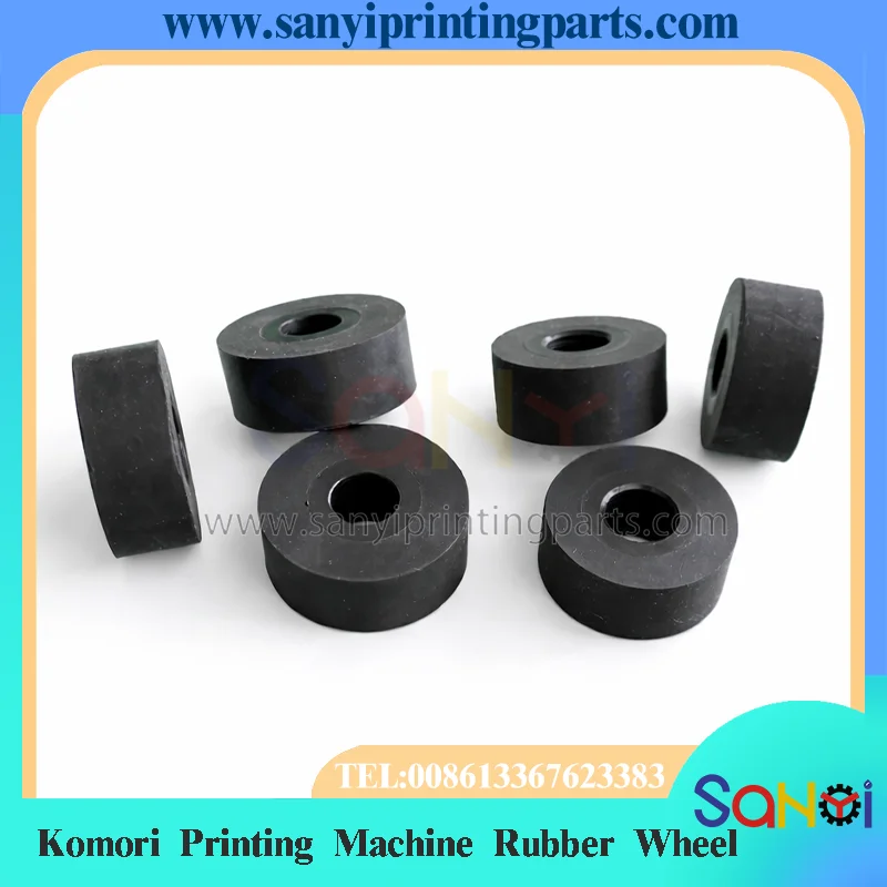 5 Piece Komori Rubber Wheel APC Automatic Plate Loading Hanging Rubber Wheel For Printing Machine Parts