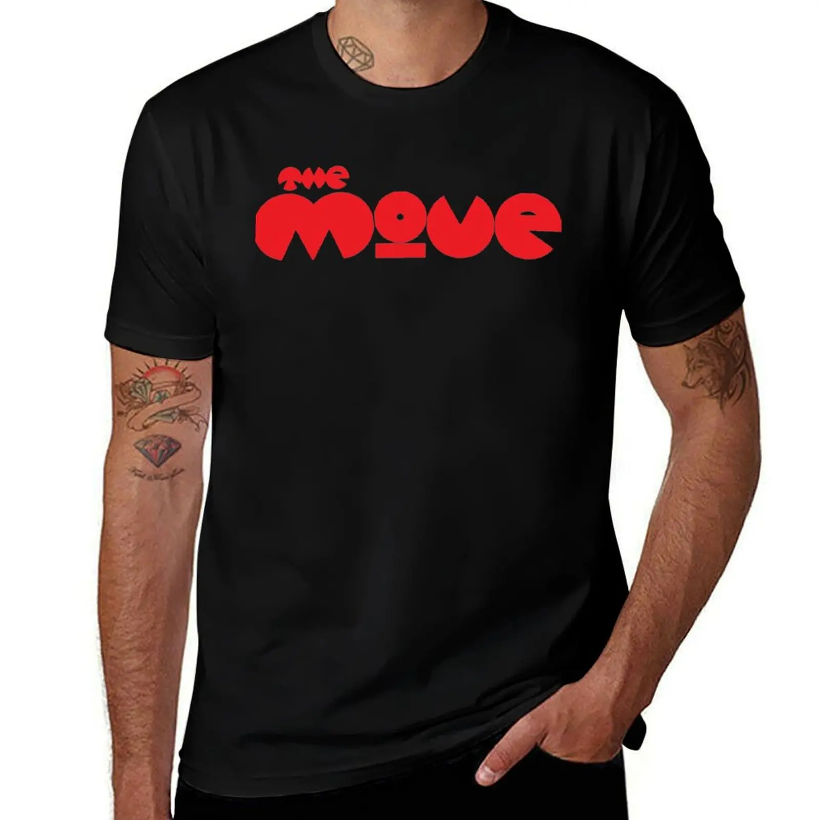 The Move - logo - MOVE band Premium T-Shirt Light Athletic Short Sleeve Tee Shirt