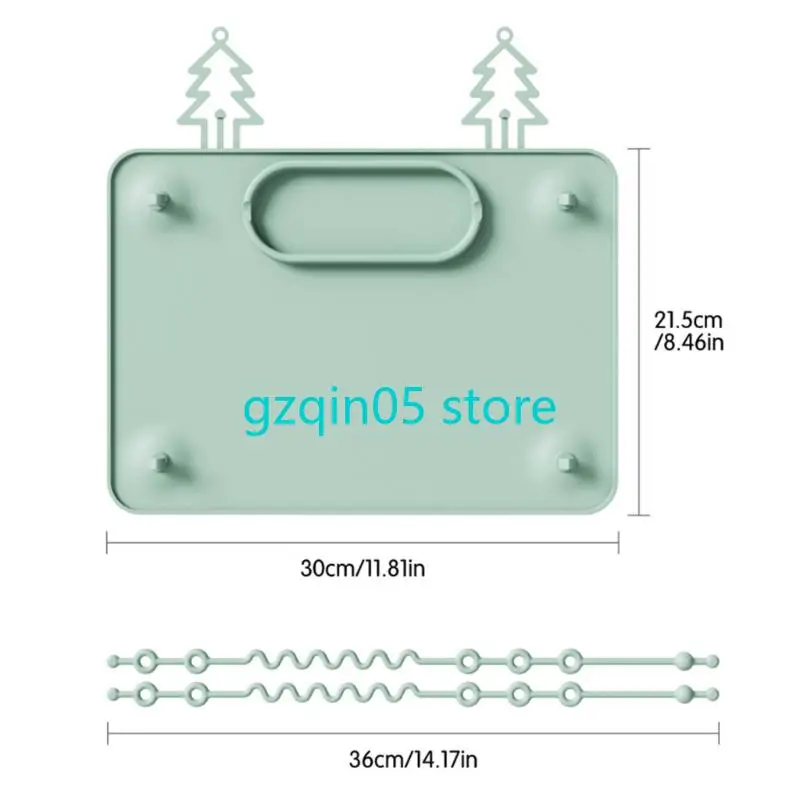 H055 1 مجموعة لوحة الشفط تحديد الموقع للطفل سهلة التنظيف غسالة صحون آمنة طفل تغذية حصيرة مع حبل مقاوم للسقوط