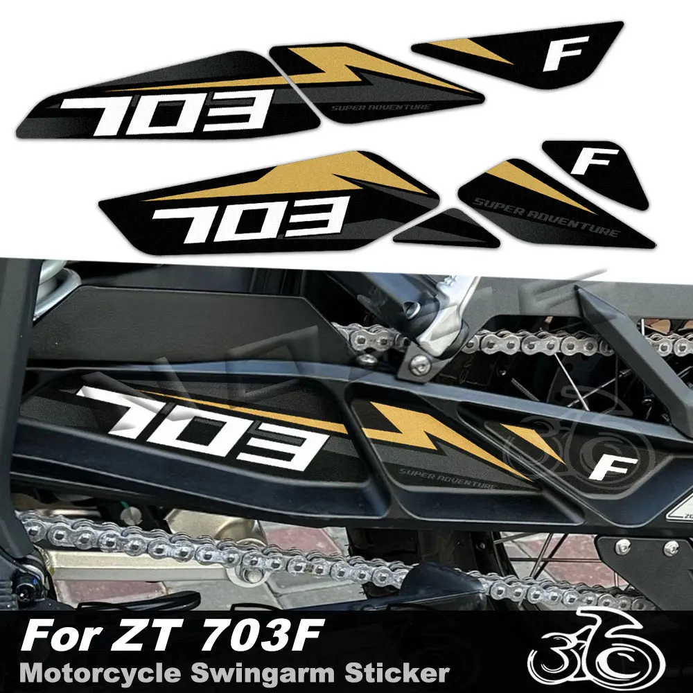 For Zontes 703F 703 F 2025 Motorcycle Swingarm Sticker Rotating Shaft Swing Arm Protection Decals Waterproof