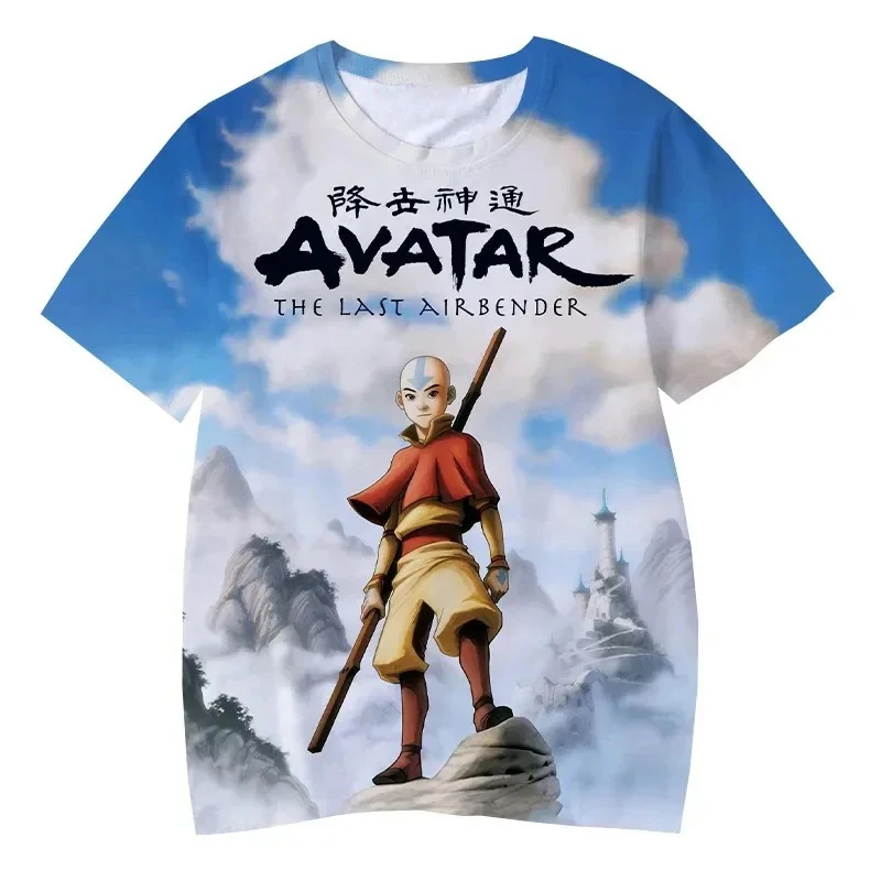 Anime Avatar The Last Airbender 3D Printed T-Shirts Men Women Fashion Oversized Short Sleeve T Shirt Kids Tees Tops Man Clothing