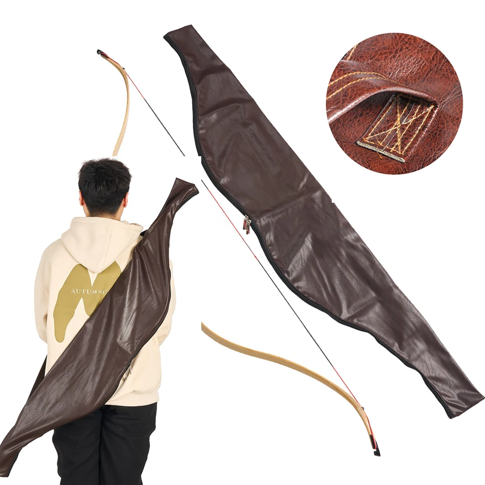 

Toparchery Bow and Arrow Quiver Leather Material for Longbow Recurve Bow Outdoor Archery Sports Accessories