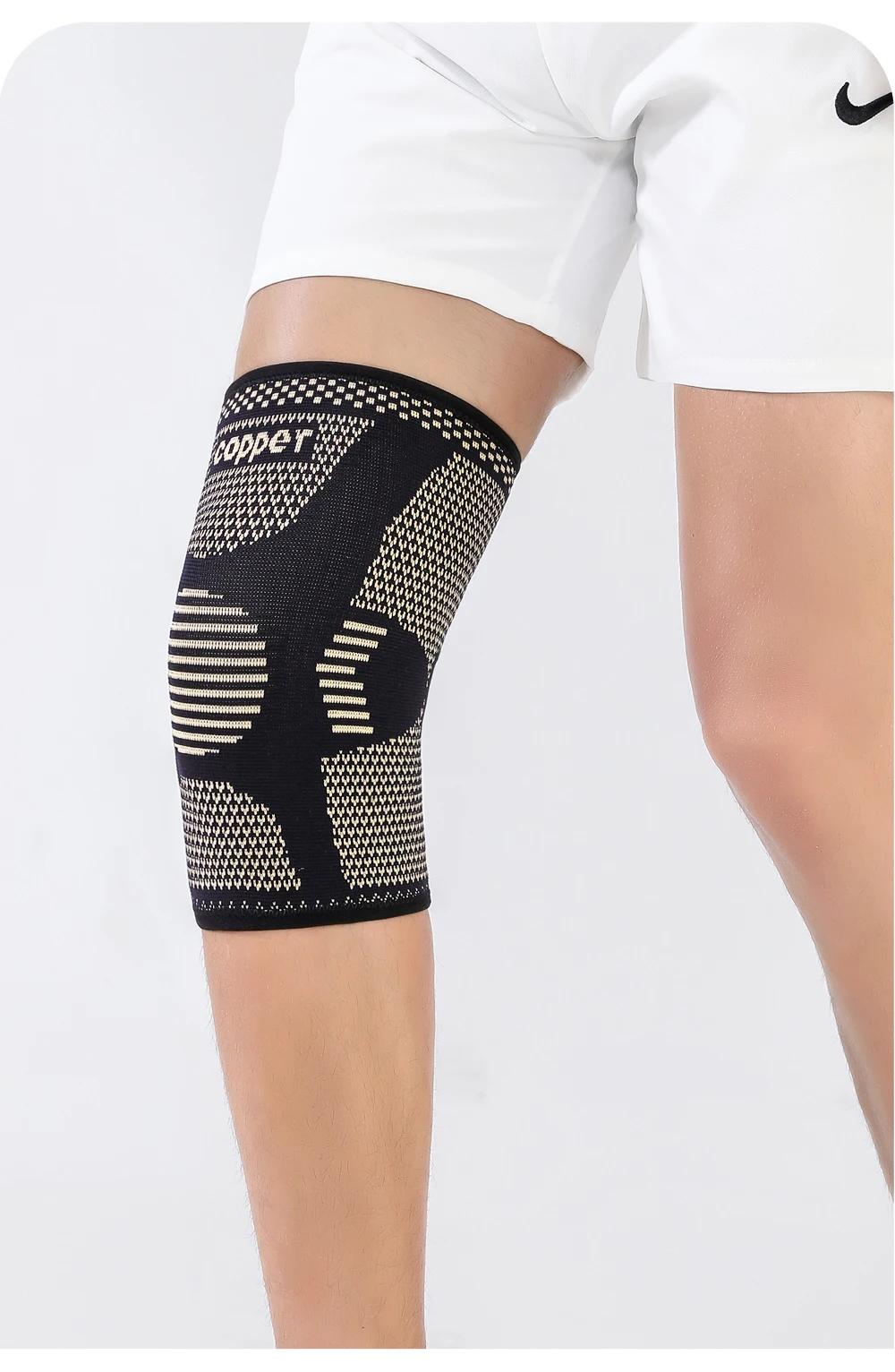 1PC Kupfer Knieorthese für Arthritis Schmerzen Unterstützung-Kupfer Knie Hülse für knie schmerzen Kompression hülse für Sport, knie Schmerzen Relief – Detail 10