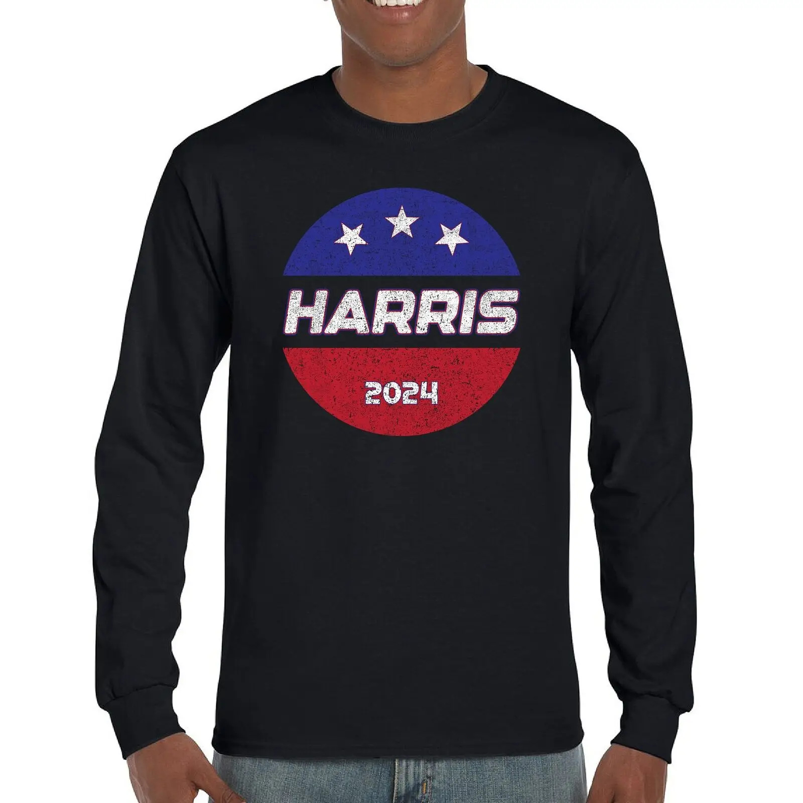 

Vintage Harris 2024 Long Sleeve T-shirt Let's Win This I'm Speaking President