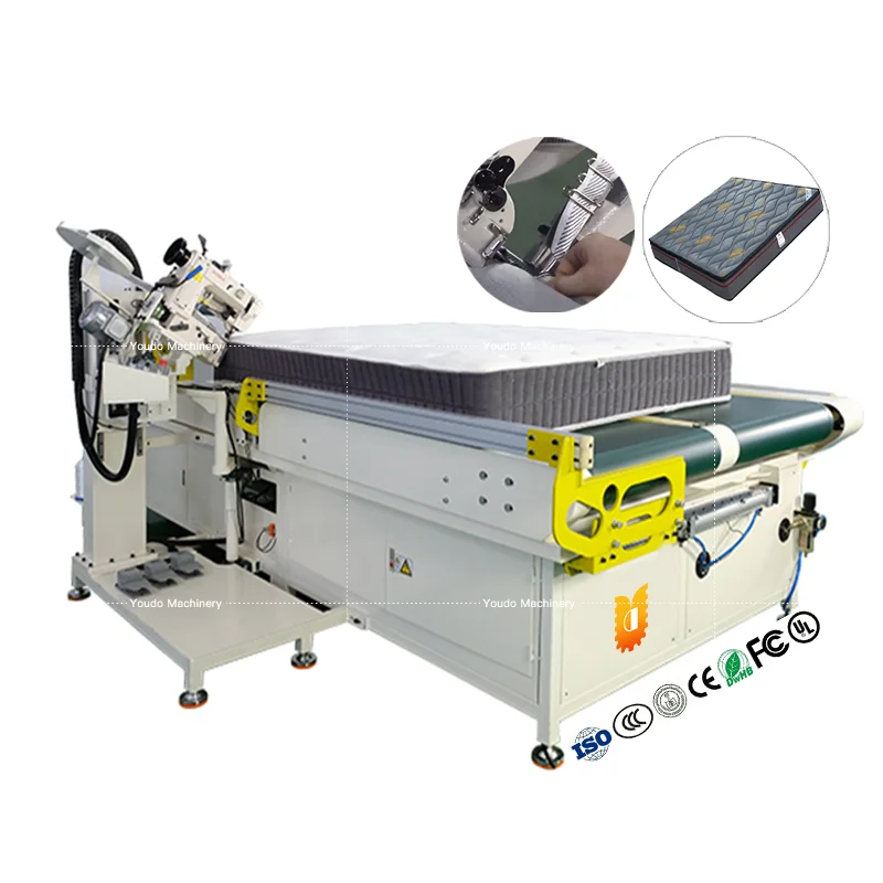 Easy Operate Learn Industrial Border Flanging Binder Equipment Side Quilting Machine Mattress Tape Edge Sewing Machine For Sale