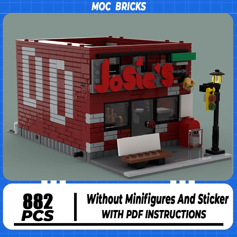 

Популярный фильм Moc, строительные блоки, бар, модульная модель, технология, кирпич, сделай сам, сборка, строительство, праздник, вид на улицу, игрушки, подарки