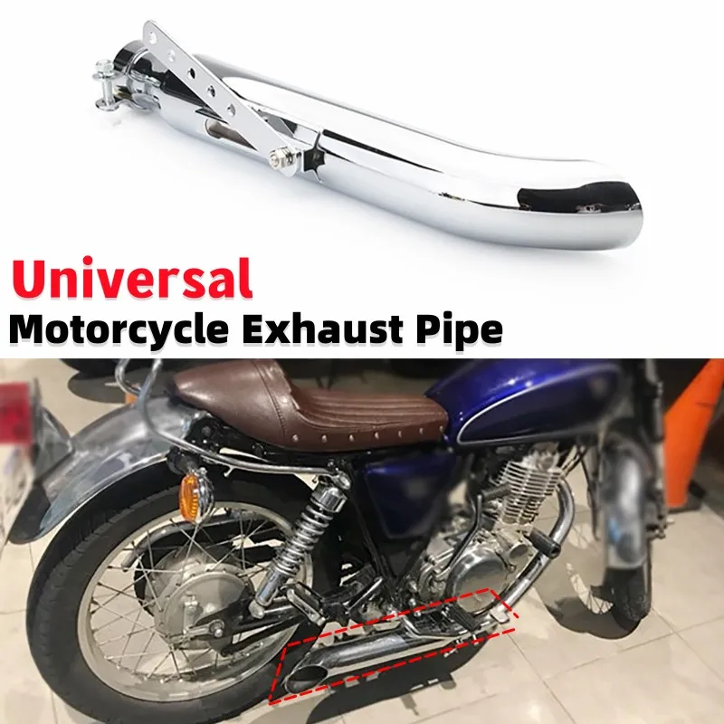 

1 Pcs Universal Motorcycle Slip On Exhaust Muffler Removable Pipe 1.5"-1.8" Adjustable Motorcycle Exhaust Pipe