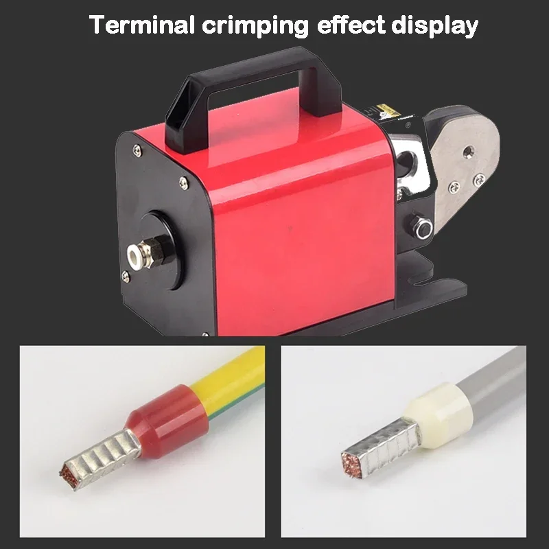 Electric Cold Crimping Pliers 0.08-10mm² Pneumatic Cable Tubular Connector Four Side Terminal Crimping Machine