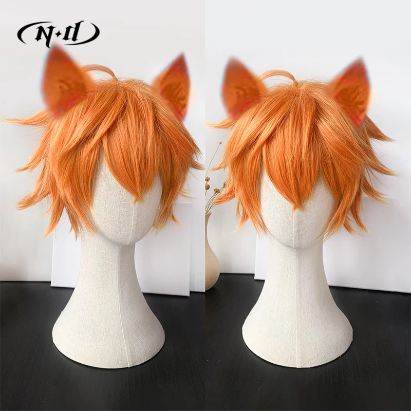 ND Xuance Boomerang Ace Cosplay Wigs Hairpiece Honor of Kings Cosplay Hair Wigs for Comic Con Coser Costume Party Heat Resistant