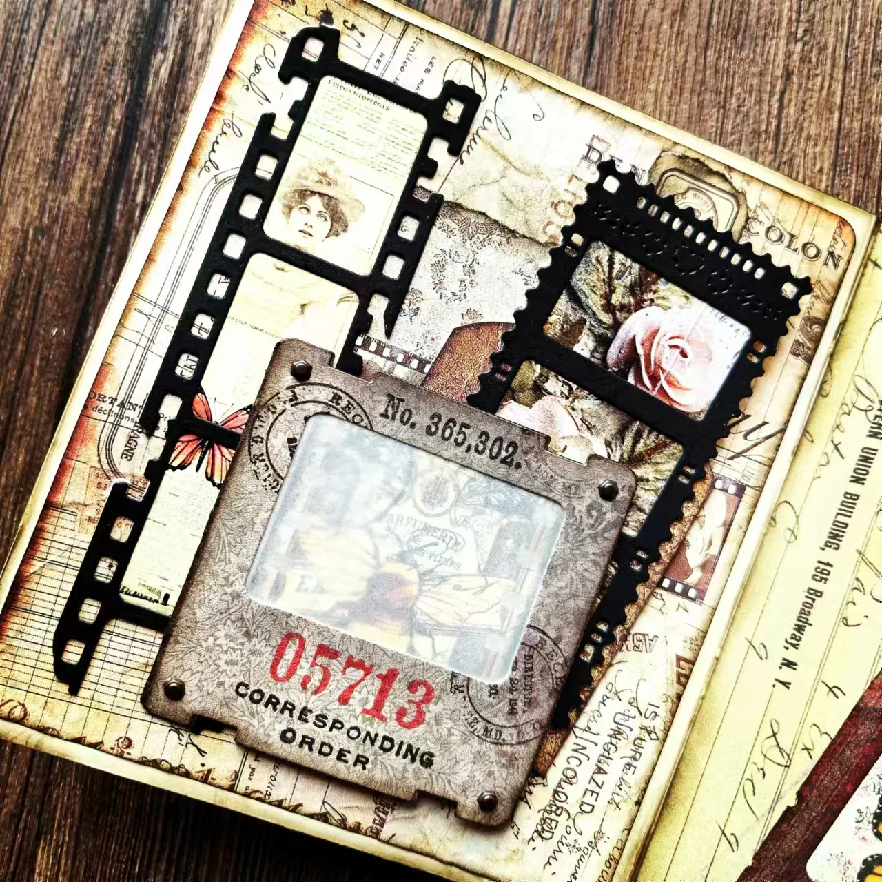 【GOGOCRAFT】KW014-5 Reversal Film- -Cutting Dies for JunkJournal Scrapbooking PaperDIY Original Designs