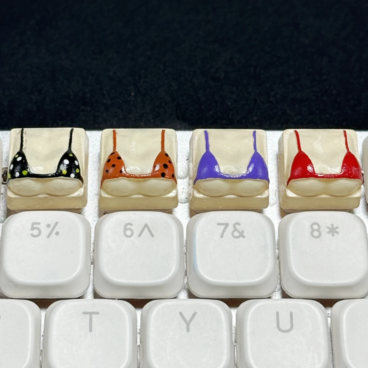 1 PC Handmade น่ารักบิกินี่ Keycaps สําหรับ Cross-Axis Mechanical คีย์บอร์ด-ที่ไม่ซ้ํากันและมีสไตล์ Keycap อุปกรณ์เสริม