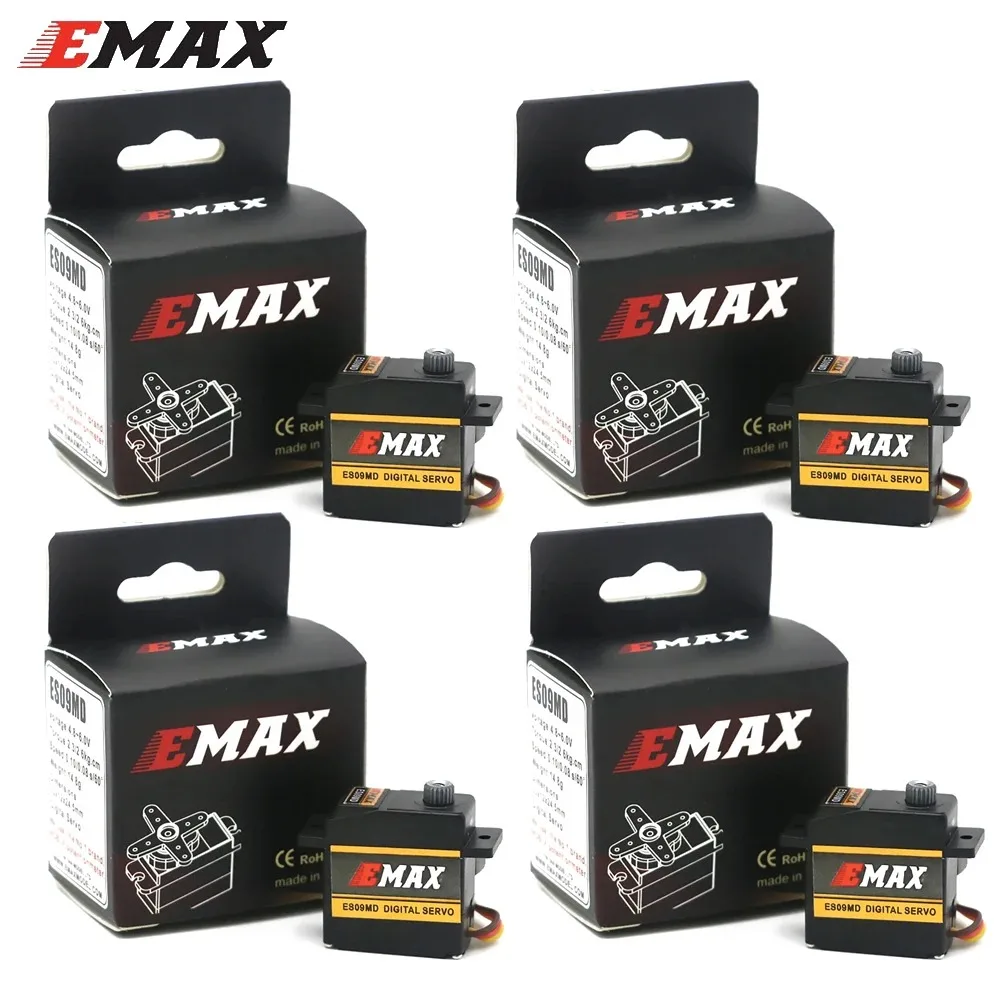 EMAX ES09MD 4.8-6V 2.6kg Dual-bearing Metal Gear Digital Servo With Futaba,JR Plug For Trex Align 450 Helicopter Airplane Parts - view 6