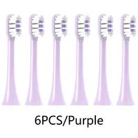 4/6PCS Copper Free Replaceable Brush Heads for SOOCAS X3/X3U/X5 Soft DuPont Bristle Mint/VanGo Green/Purple No Metal Nozzles