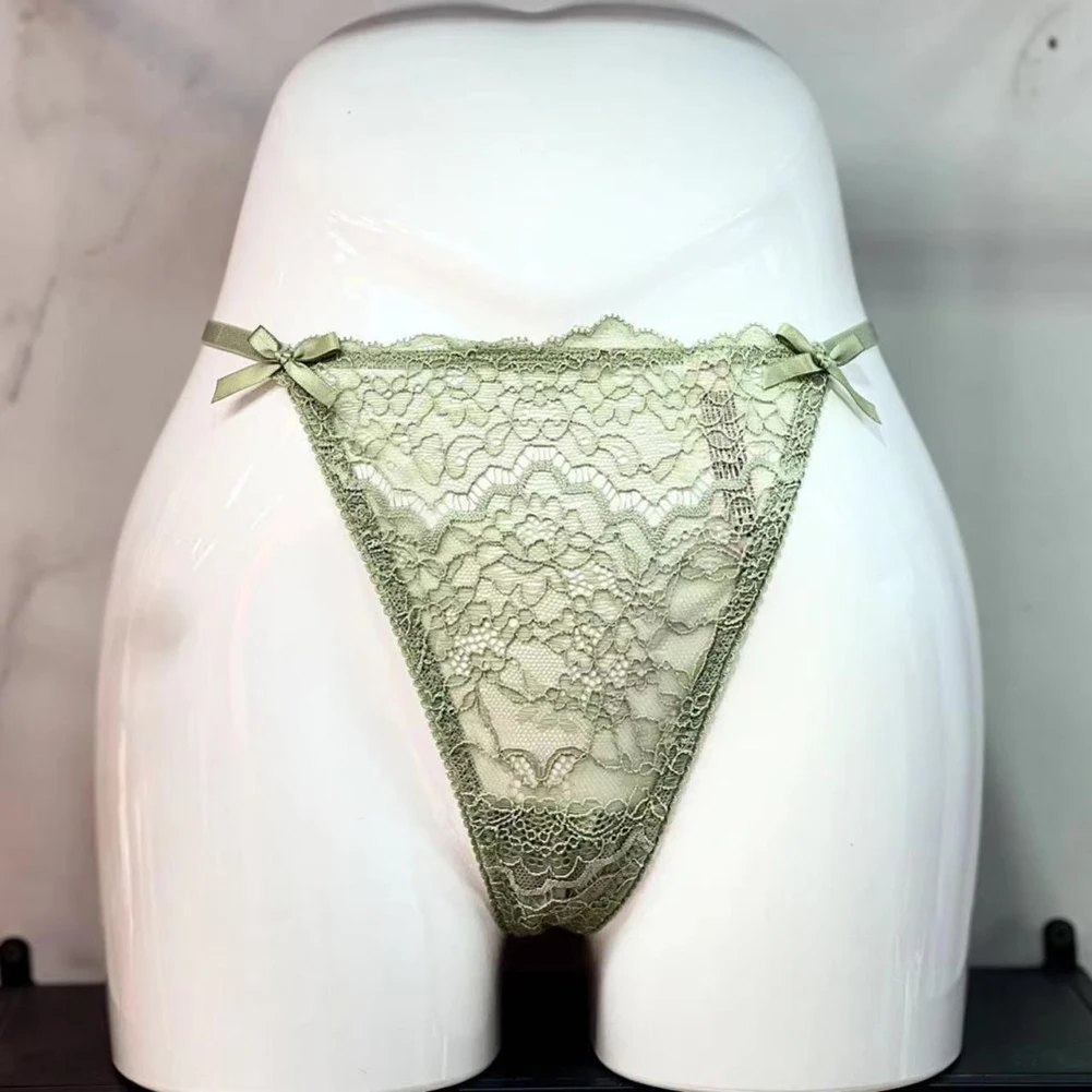 إمرأة جديد مثير الدانتيل ثونغ انظر من خلال جوفاء الملابس الداخلية رقيقة على شكل قلب سلسلة معدنية T السراويل تنفس ملخصات سريعة الجافة سراويل #1