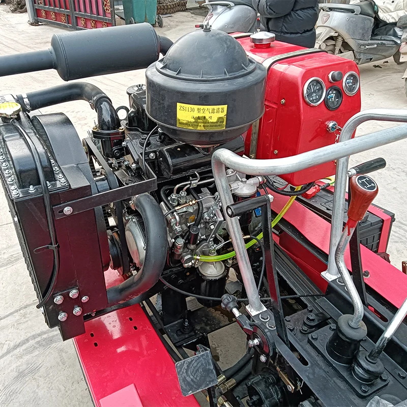 Mini Tracto da passeggio con cingoli agricoli multifunzionali a cilindro singolo da 40 cavalli