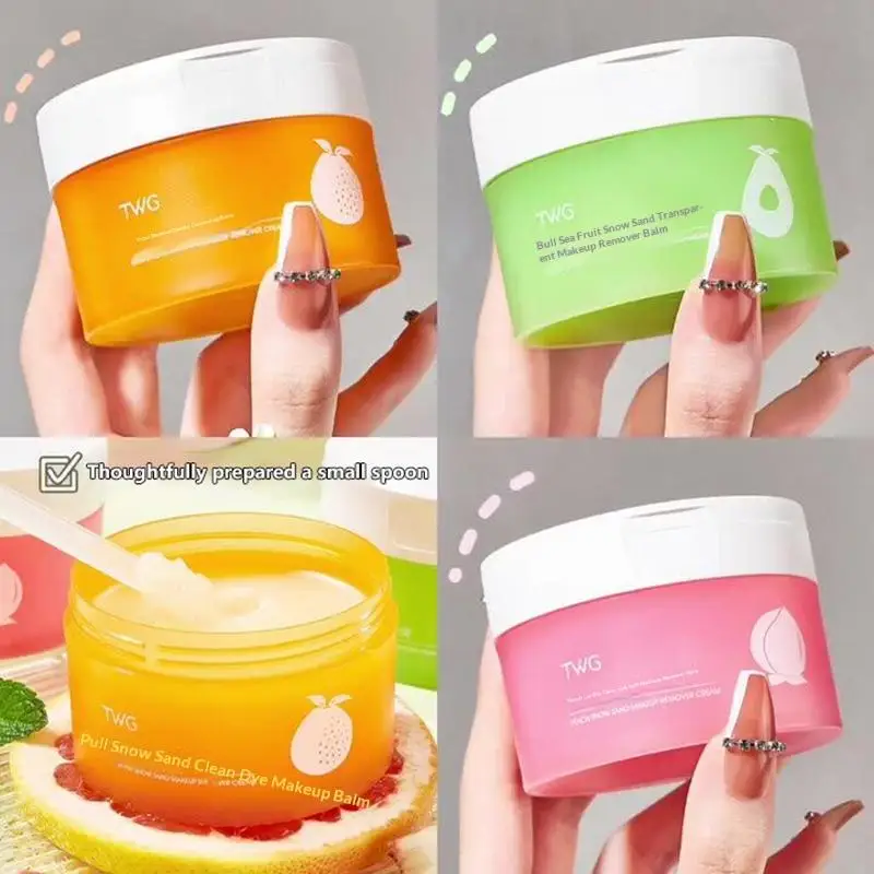 Nueva crema desmaquillante de aguacate TWG para mujeres, limpieza suave de maquillaje de ojos y labios, aceite desmaquillante nutritivo y descontaminante en un solo producto.