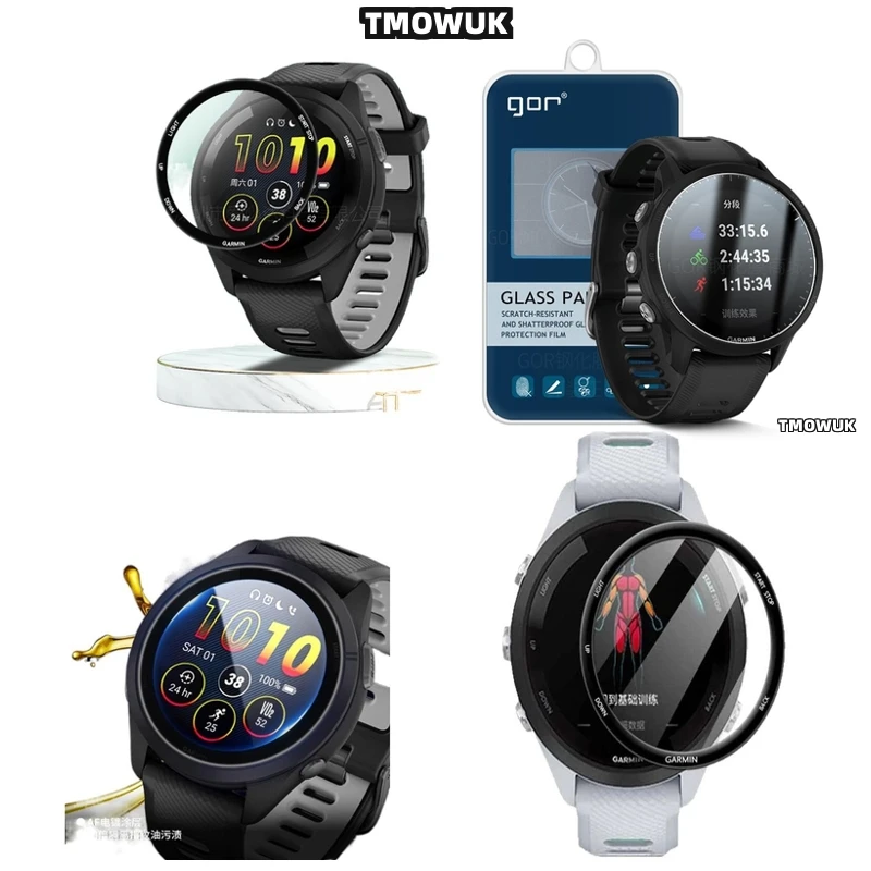 

For Garmin Forerunner 158 165 245 255 255s 265 265s Full Cover Screen Film 3D Flexible Shock - Absorbing