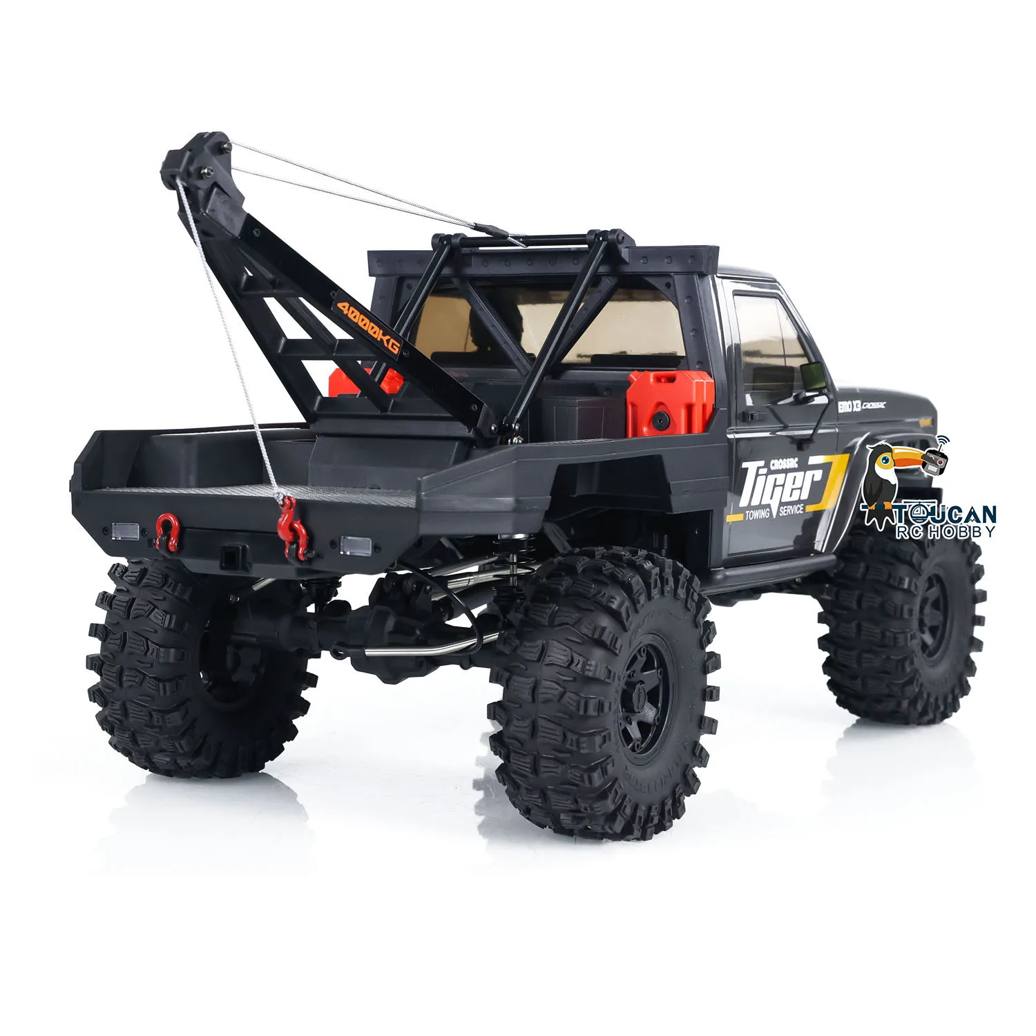 

US Stock CROSSRC 1/8 EMO X3 4WD RC Rescue Towing Crawler Radio Control Car Two Speed Gearbox Brushed Motor ESC Differential Lock