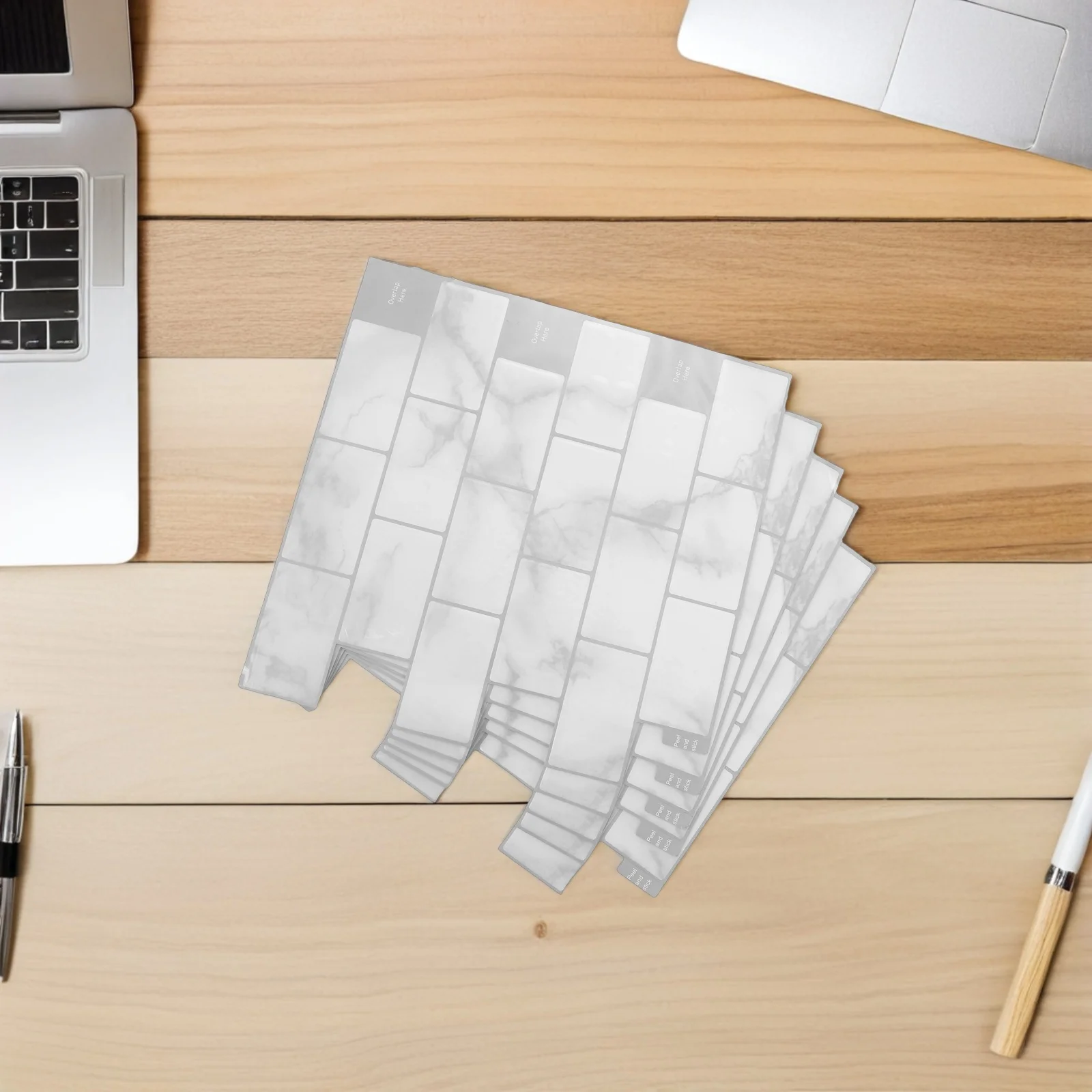 

10 Sheets Waterproof Oilproof Kitchen Tile Stickers 3D Gel Decorative Backsplash Self Adhesive Wall Protector Peel Stick