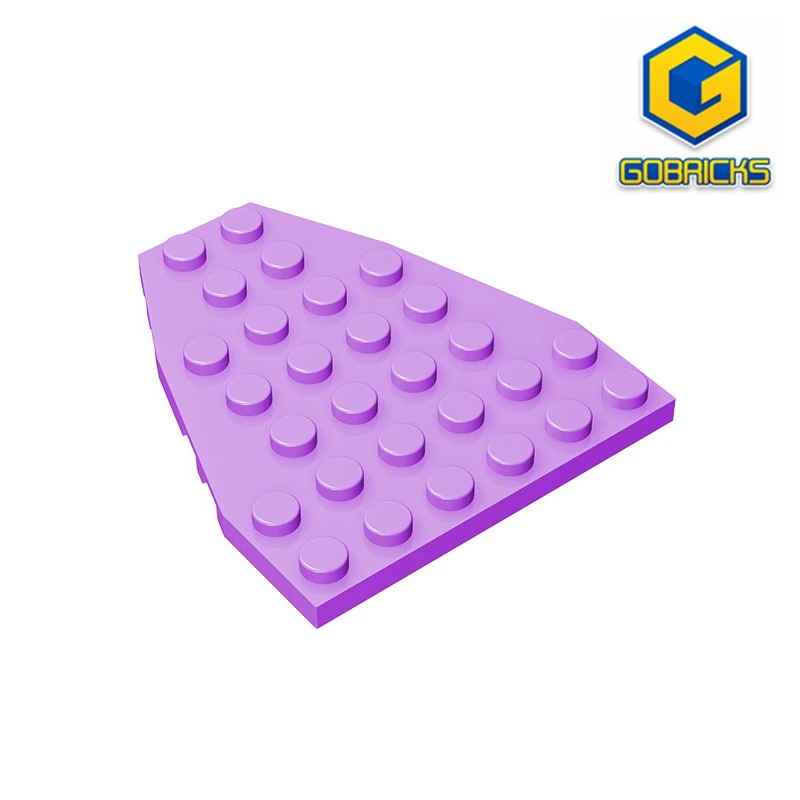 Gobricks GDS-770 placa de haste 7x6 com cor. compatível com lego 50303 2625 crianças brinquedos monta blocos de construção técnica