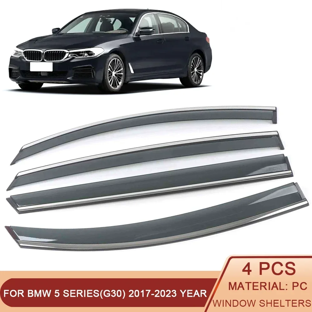 

For BMW 5 series(G30) 2017-2023 Car Window Sun Rain Shade Visors Shield Shelter Protector Cover Sticker Exterior Accessories