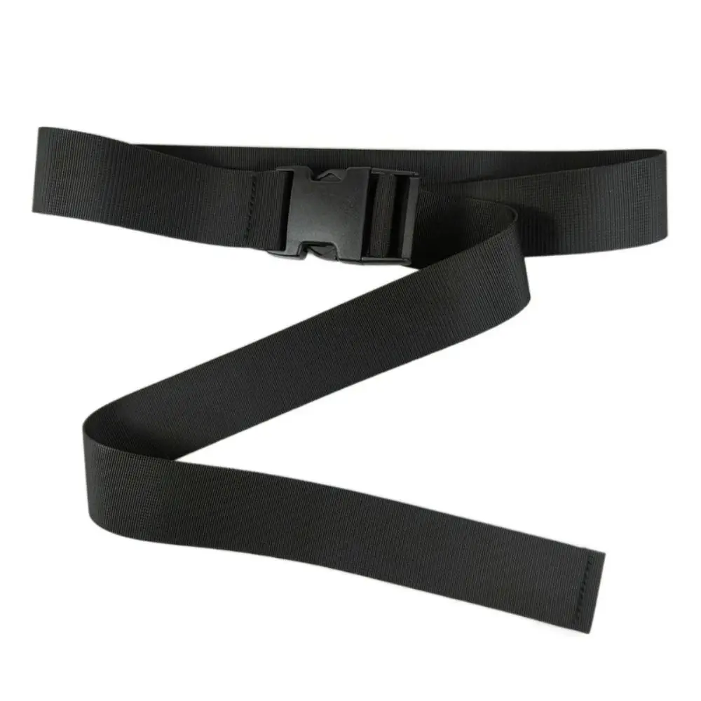 Quick Release Nylon Braided Belt Adjustable Luxury Brand Design Plastic Fastener Waist Belt Leisure Casual Weave Waist Band
