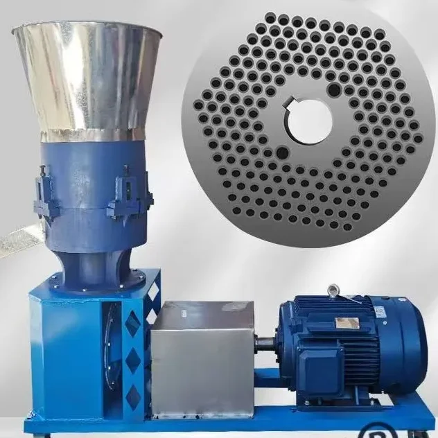 

Jiezhida High Feed Pellet Machine 2 Pressure Rollers 1 Year Warranty For Livestock Farm Use 80-120kg/h Capacity New