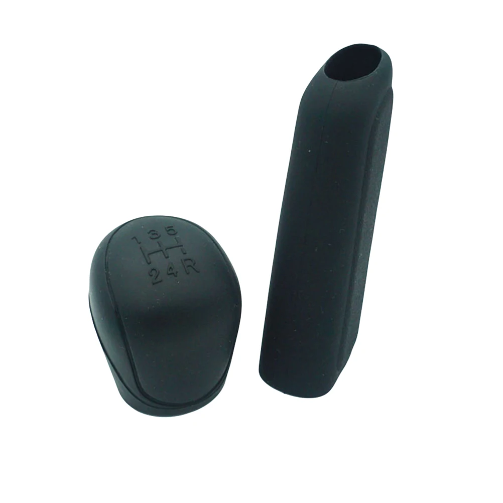 

2pcs Gear Shift Knob Cover Silicone Car Accessory Nonslip Dust Proof Easy Installation For Cars Protector