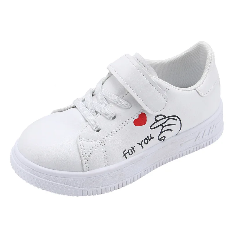 Small White Campus Shoes Kids Sneakers Spring Autumn New Style Girls\' Board Shoes Casual Shoes for Children Pupils 4-16 Years