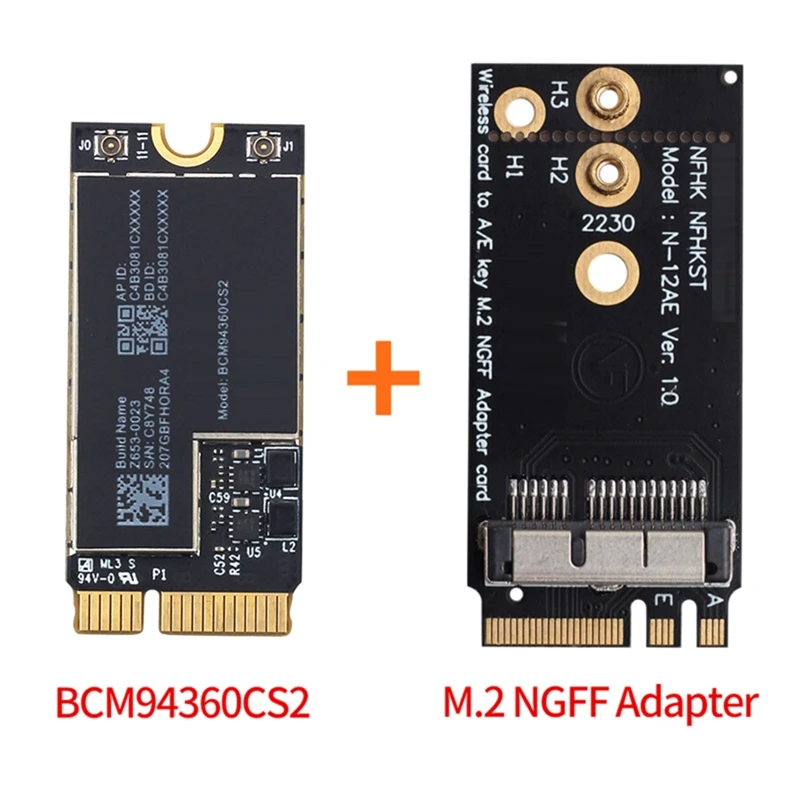 هاكينتوش-بطاقة واي فاي لاسلكية ، بلوتوث 4.0 ، 802.11Ac ، ماكوس للهواء ، BCM94360CS2 ، 11 "، A1465 ، 13" ، A1466 2013 ، MD711LL