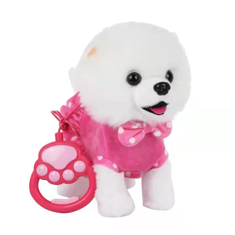 Dog Toys Simulation Electric Toy Dog Cute Plush Pet Remote Control Sound Toy for Kids Christmas Gifts