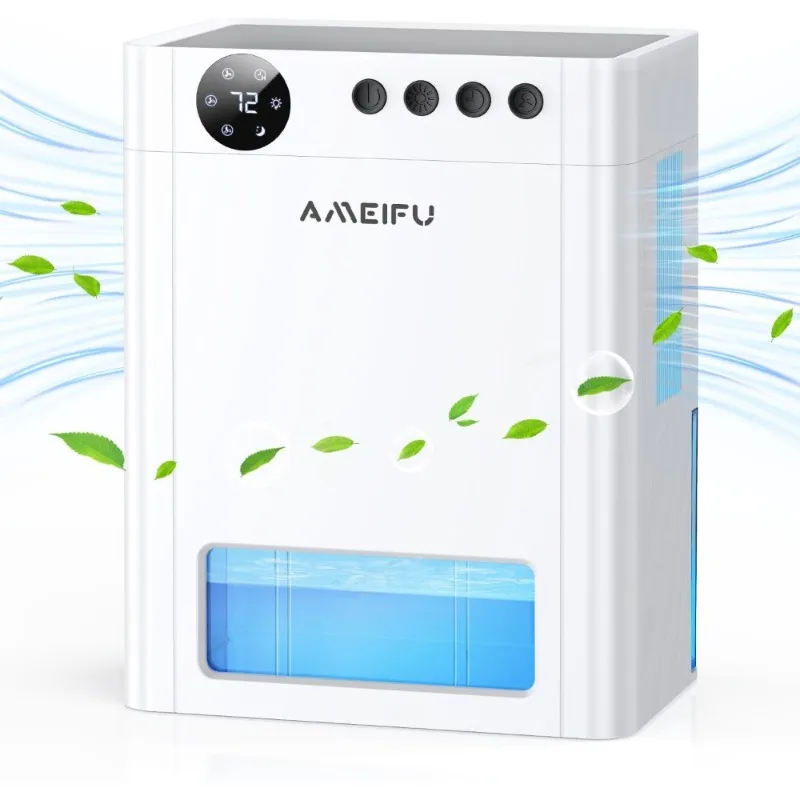 Luftentfeuchter für Zuhause, 135 Unzen, Wassertank für Badezimmer, Schlafzimmer, Wohnmobil, Schrank mit Timer, automatische Abschaltung, 7 Farben, LED-Licht, Schlafmodus