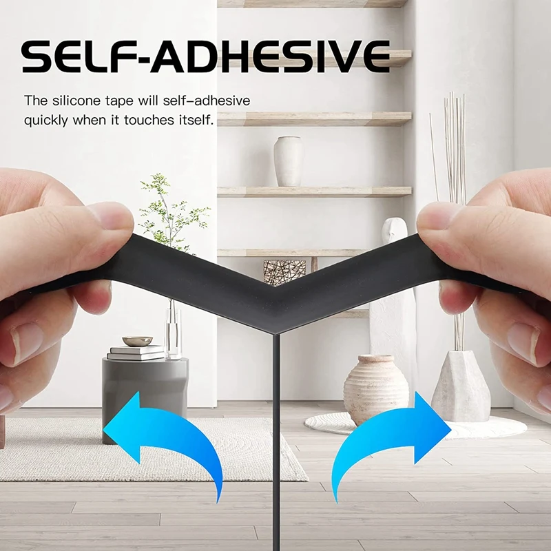 เทปซิลิโคนปิดผนึกด้วยตนเอง1นิ้ว10ฟุตเทปทนความร้อนทำจากซิลิโคนทนความร้อน