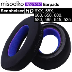 misodiko Upgraded Ear Pads Cushions Replacement for Sennheiser HD600, HD650, HD660S, HD6XX, HD580, HD58X Headphones