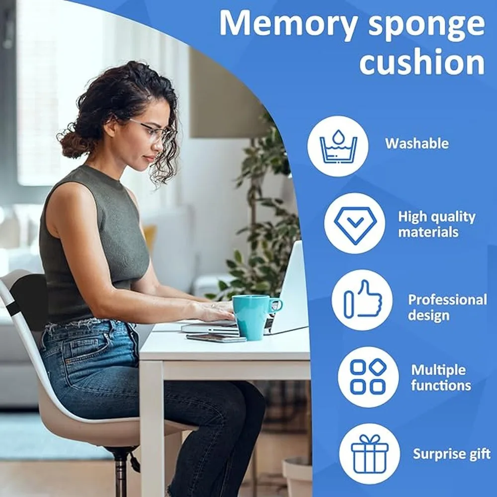 Lumbar Roll Support Pillow Bolster For Massage Table Gift For Back Pain Relief With Ergonomic Comes