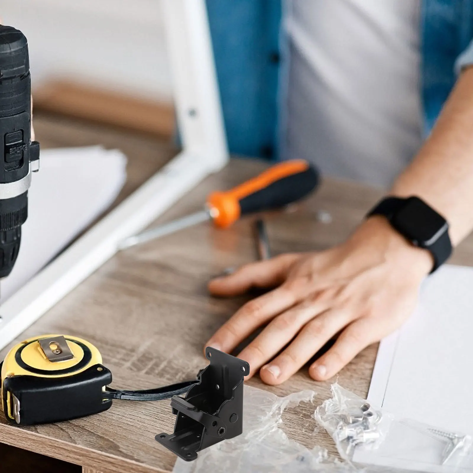 

2Pcs Reliable Table Leg Hinges Strict Production Process Not Easy Deformed Broken Furniture Folding Hinge Hinge